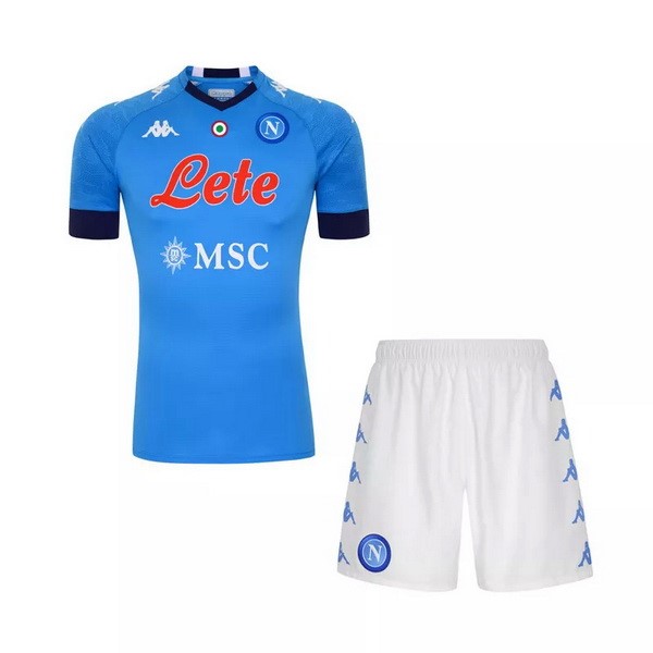 Trikot Napoli Heim Kinder 2020-21 Blau